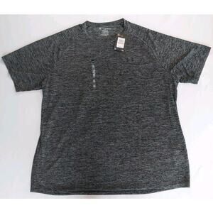 Under Armour Tech Tee Shirt Mens‎ Sz 3XL Black Marl Flecked Athletic